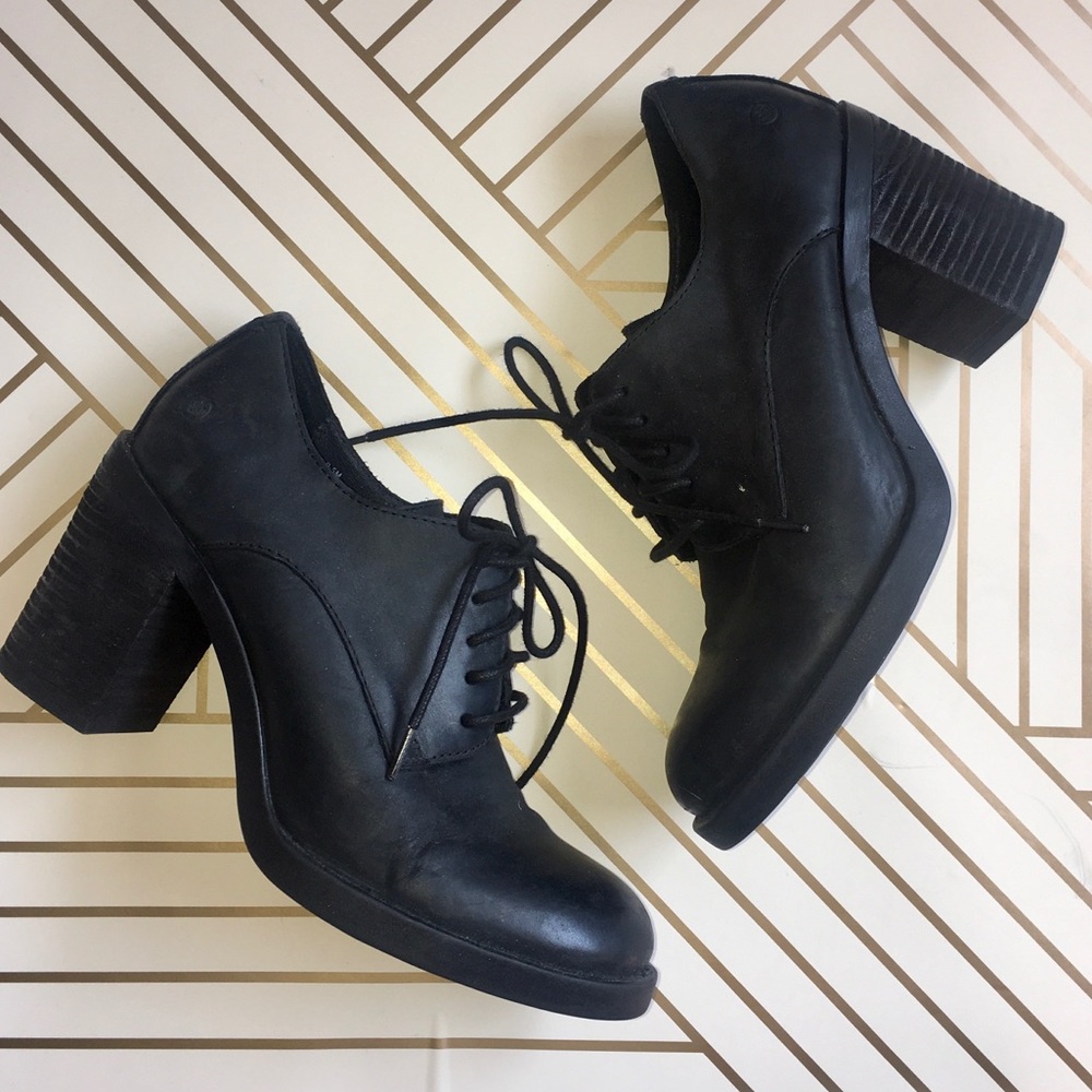 Born Black Oxford Pumps